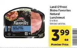 Safeway Land O'Frost bistro favorites natural lunchmeat offer