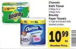 Safeway Charmin Bath Tissue and Bounty Paper Towels offer