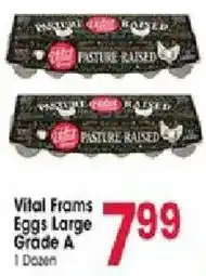 Jewel-Osco Vital Farms Eggs Large Grade A offer