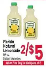 Jewel-Osco Florida natural lemonade offer