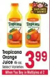 Jewel-Osco Tropicana orange juice offer