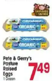 Jewel-Osco Pete & Gerry's Pasture Raised Eggs offer