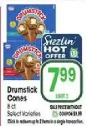 Jewel-Osco Drumstick Cones offer