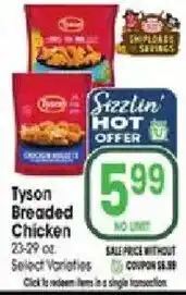 Jewel-Osco Tyson Breaded Chicken offer