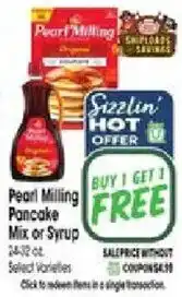 Jewel-Osco Pearl Milling Pancake Mix or Syrup offer