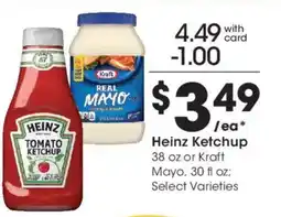 Kroger Heinz Ketchup or Kraft Mayo offer