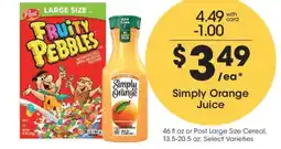 Kroger Simply Orange Juice offer