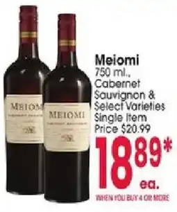 Jewel-Osco Meiomi Cabernet Sauvignon & Select Varieties offer