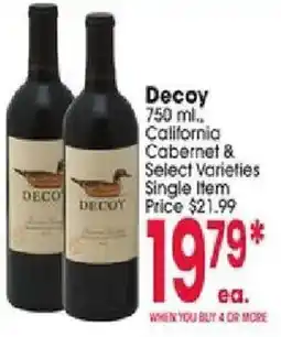 Jewel-Osco Decoy California Cabernet & Select Varieties offer