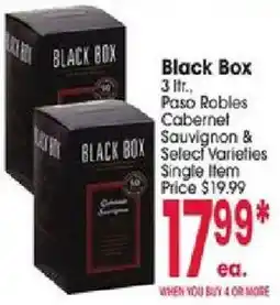 Jewel-Osco Black Box Cabernet Sauvignon & Select Varieties offer
