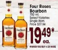 Jewel-Osco Four Roses Bourbon offer