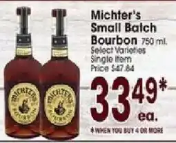 Jewel-Osco Michiter's Small Batch Bourbon offer
