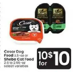 Albertsons Cesar Dog Food offer