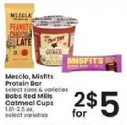 Albertsons Mezcla, Misfits Protein Bar offer