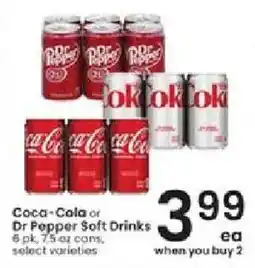 Albertsons Coca-Cola or Dr Pepper Soft Drinks offer