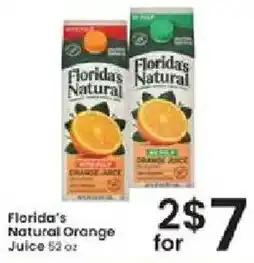 Albertsons Florida's Natural Orange Juice offer