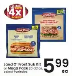 Albertsons Land O' Frost Sub Kit or Mega Pack offer