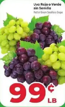 Supermercado El Rancho Red or Green Seedless Grape offer