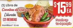 Supermercado El Rancho Libra de Carnitas de Puerco offer