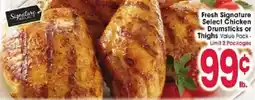 Jewel-Osco Signature Select Chicken Drumsticks or Thighs offer