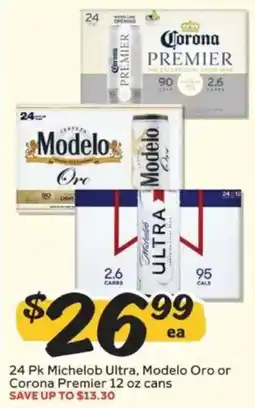 Winn Dixie Michelob Ultra, Modelo Oro or Corona Premier offer