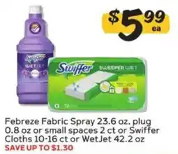 Winn Dixie Febreze Fabric Spray or Swiffer Cloths or WetJet offer