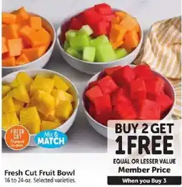 Safeway Fresh Cut Fruit Bowl offer