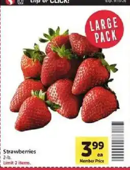 Safeway Strawberries offer