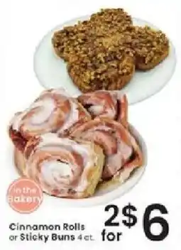 Albertsons Cinnamon Rolls or Sticky Buns offer