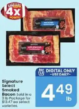 Albertsons Signature Select Smoked Bacon offer