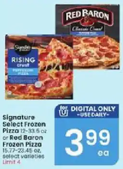 Albertsons Signature Select Frozen Pizza or Red Baron Frozen Pizza offer