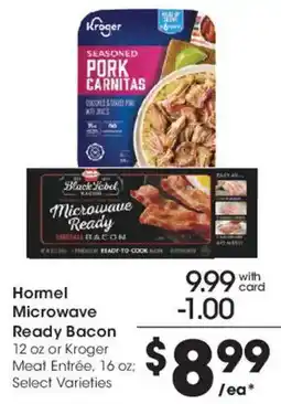 Smith's Hormel Microwave Ready Bacon offer