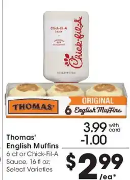 Smith's Thomas' English Muffins offer