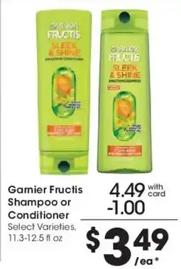 Smith's Gammer Fructis Shampoo or Conditioner offer