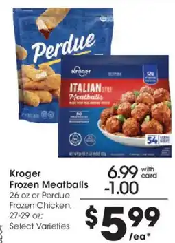 Smith's Kroger Frozen Meatballs offer
