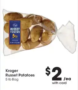 Smith's Kroger russet potatoes offer