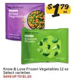 Winn Dixie Know & Love Frozen Vegetables offer
