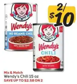 Winn Dixie Wendy's Chili offer