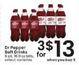 Albertsons Dr Pepper Soft Drinks offer