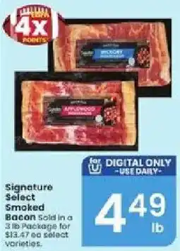 Albertsons Signature Select Smoked Bacon offer