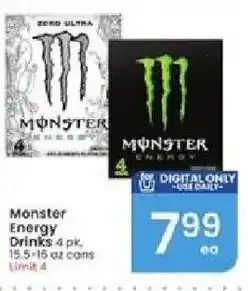 Albertsons Monster Energy Drinks offer