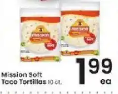 Albertsons Mission Soft Taco Tortillas offer