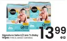 Albertsons Signature Select/Care 7x Baby Wipes offer