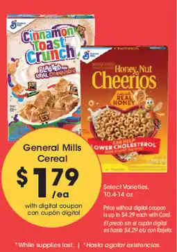 Smith's General Mills Cereal offer