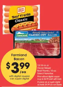 Smith's Farmland Bacon offer