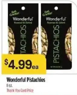 Bashas' Wonderful Pistachios offer