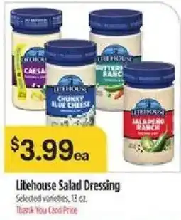 Bashas' Litehouse Salad Dressing offer