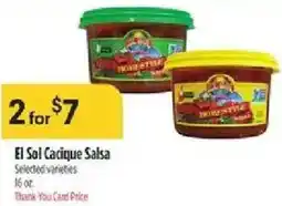 Bashas' El Sol Cacique Salsa offer