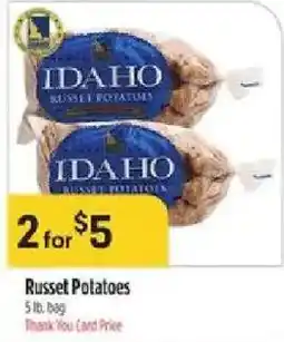 Bashas' Idaho russet potatoes offer