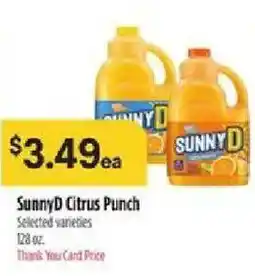 Bashas' SunnyD Citrus Punch offer